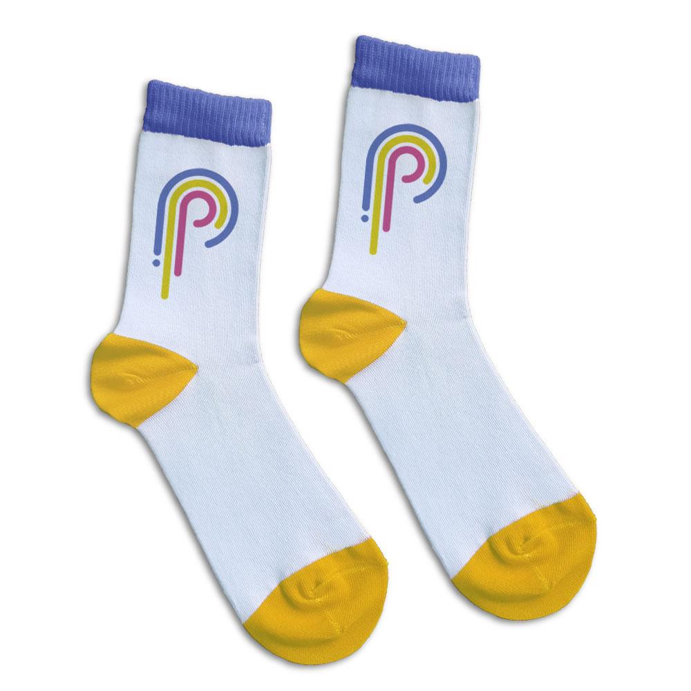 Носки с логотипом средней длины